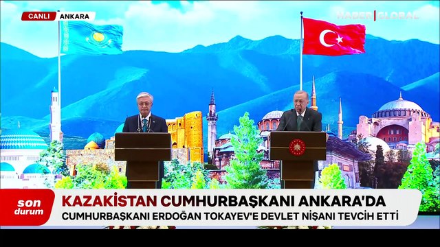 Türkiye'den Kazakistan Cumhurbaşkanı Tokayev'e 'Devlet Nişanı'