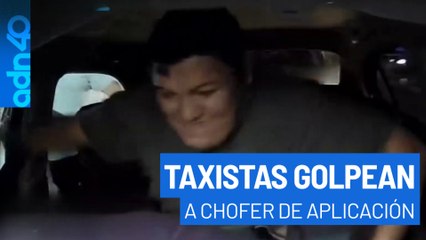 ¡Cobardes montoneros! Seis taxistas golpearon a un chofer por aplicación en Monterrey