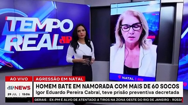 Homem agride namorada com mais de 60 socos em elevador em Natal | TEMPO REAL