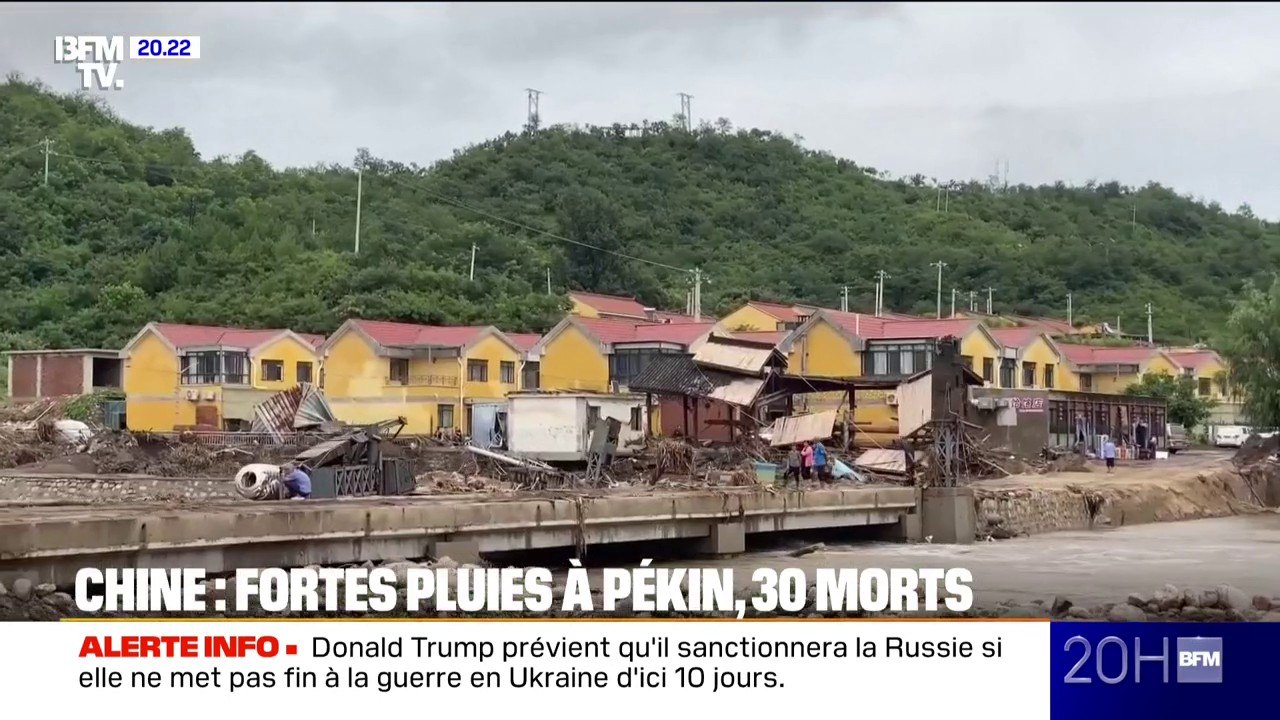 Fortes pluies en Chine: 30 personnes sont mortes après avoir été emportées par des inondations et des glissements de terrain