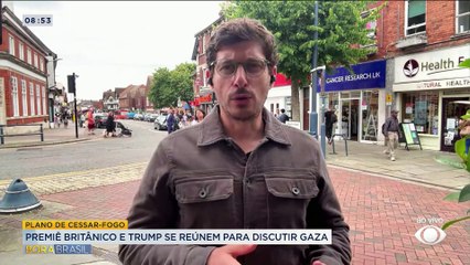 Premiê do Reino Unido e Trump discutem sobre cessar-fogo em Gaza