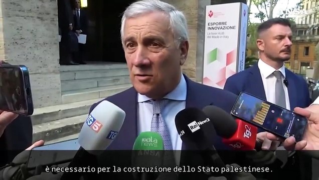 MO, Tajani: Governo israeliano deve fermare i coloni, valutiamo nuove sanzioni