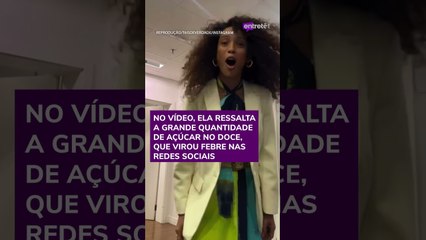 Taís Araujo se recusa a provar morango do amor: 'Açúcar sobre açúcar, vocês estão loucos’