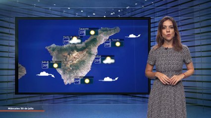 La previsión del tiempo en Canarias para el 30 de julio de 2025, en Atlántico Televisión.