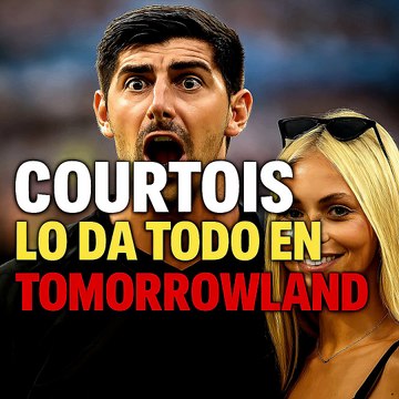 COURTOIS LO DA TODO EN TOMORROWLAND 💃🔥 JUNTO A SU MUJER MISHEL GERZIG #courtois #tomorrowland #realmadrid