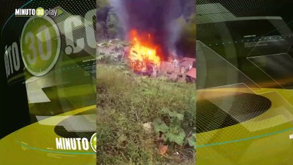 Incendio en San Antonio de Prado