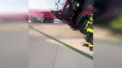 THY uçağında arıza: Antalya'da yolcular slide açılarak tahliye edildi