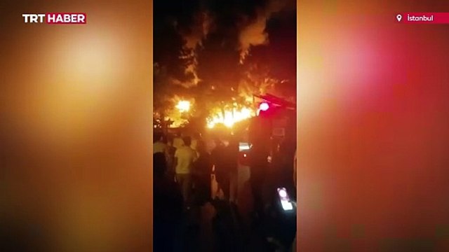 Çekmeköy'de fabrika yangını