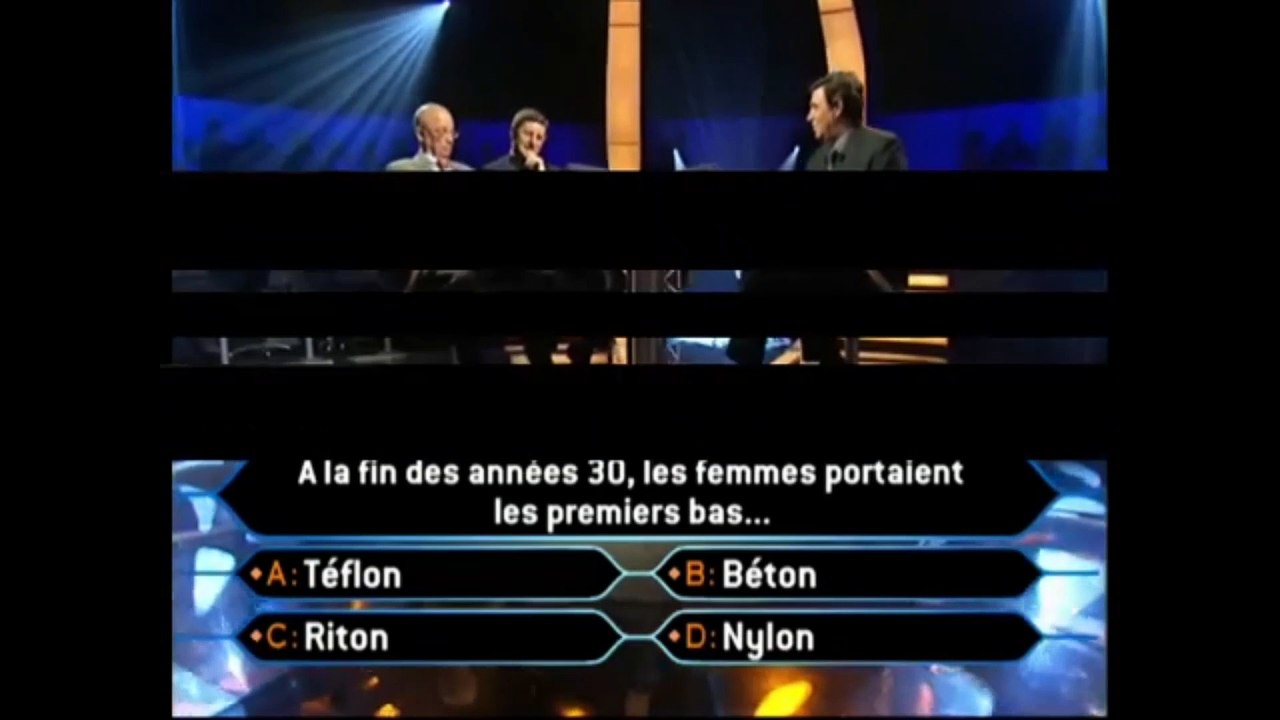 Jeu Télévisé : Qui Veut Gagner des Millions ? Extrait d'emission de 2003