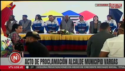 José Manuel Suárez es proclamado por el CNE como alcalde reelecto del municipio Vargas