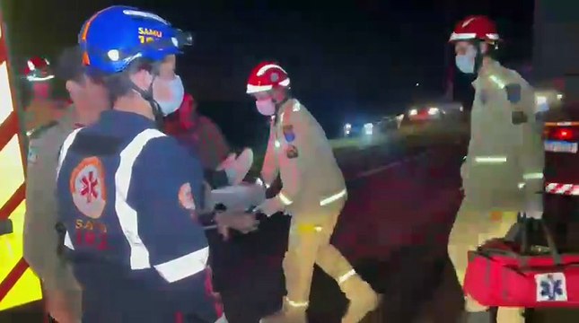 Condutora fica ferida após grave colisão na rodovia entre Umuarama e Serra dos Dourados