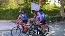 MARSEILLAN - Une arrivée en fanfare pour Fanfan et son combat contre le cancer
