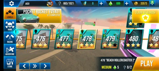 Stunt Car Extreme Level 478 "BEACH ROLLERCOASTER 2"