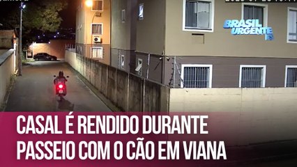 Casal é rendido durante passeio com o cão em Viana