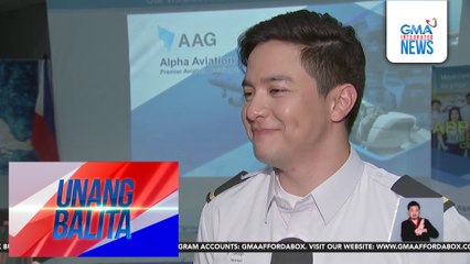 Alden Richards, nagsimula nang mag-aral sa isang aviation school | Unang Balita