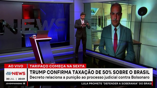 HOJE: Trump confirma tarifas de 50%sobre Brasil e anuncia Lei Magnitsky contra Moraes