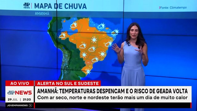 AMANHÃ: temperaturas despencam e risco de geada volta | Previsão do Tempo
