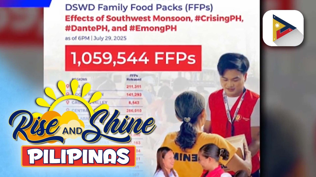 Mahigit 1 milyong family food packs, naipamahagi ng DSWD sa mga binahang pamilya sa iba’t ibang lugar sa bansa