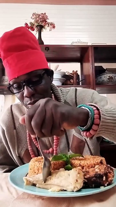 Tinwa Tinwa Jollof Rice, Moi moi and Grill fish. #food #jollofwars