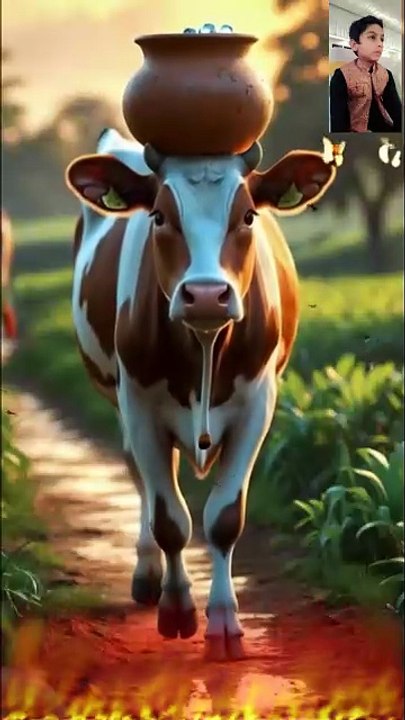 cow and monkey