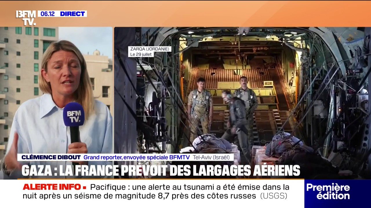 La France prévoit le largage de "40 tonnes d'aide humanitaire" à Gaza