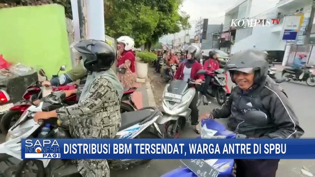 Kelangkaan BBM Picu Antrean Panjang Kendaraan di SPBU Jember | SAPA PAGI