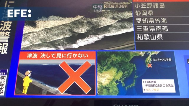 Japón activa equipo especial ante alerta de tsunami en costas del Pacífico