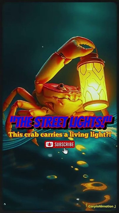 This crab carries a living light?!