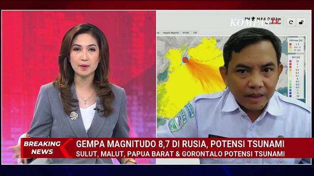 BREAKING NEWS BMKG soal Gempa Magnitudo 8,7 di Rusia Berpotensi Tsunami, Berdampak ke Indonesia?