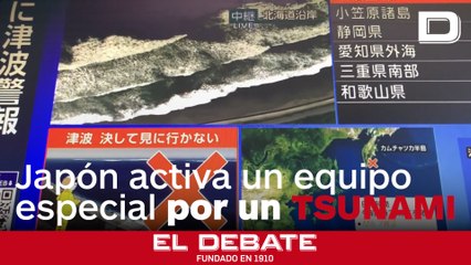 Japón moviliza un equipo de emergencia por la amenaza de tsunami en el Pacífico