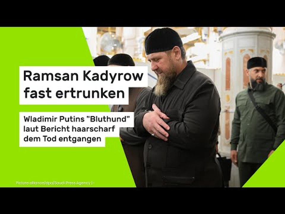 Ramsan Kadyrow fast ertrunken: Wladimir Putins 'Bluthund' laut Bericht haarscharf dem Tod entgangen