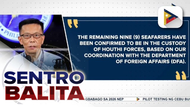 Siyam na Filipino crew ng inatakeng MV Eternity C, hawak ng Houthi rebels ayon sa DMW