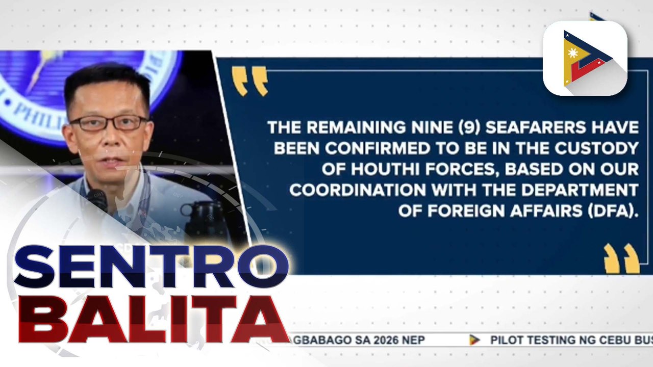 Siyam na Filipino crew ng inatakeng MV Eternity C, hawak ng Houthi rebels ayon sa DMW