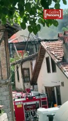 Safranbolu'da tarihi kentte bir konakta yangın çıktı