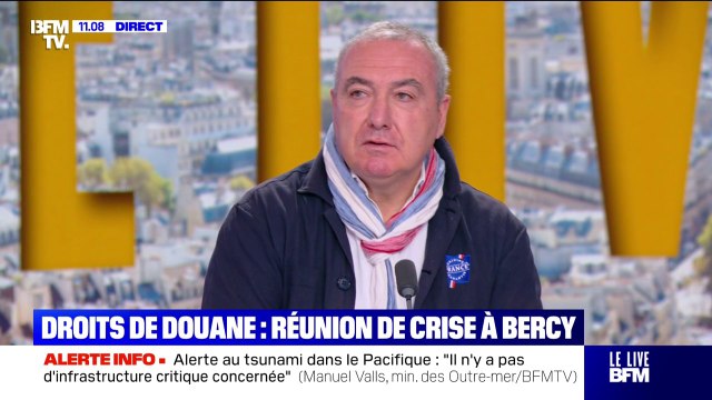 Droits de douane: Nos adhérents ne sont pas du tout rassurés , explique Gilles Attaf, président de la certification Origine France Garantie