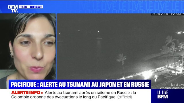 L'alerte maximale (au tsunami) a été levée , explique cette Française résidant à Hawaï