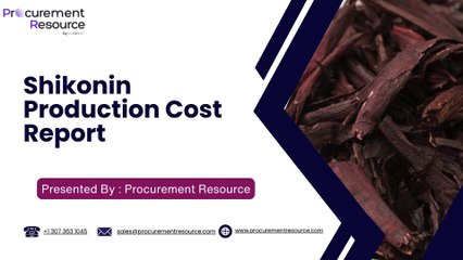 Shikonin Production Cost Analysis Report