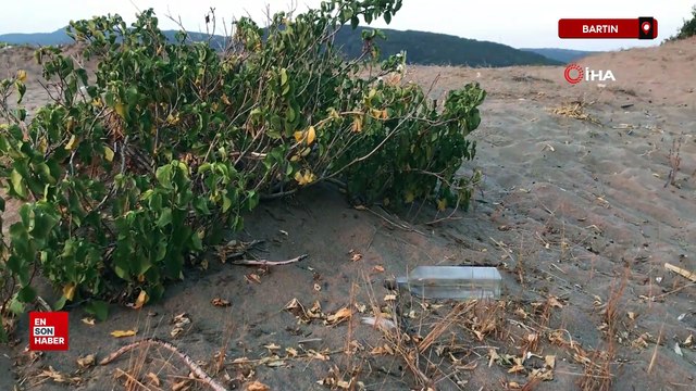 Bartın'da Mugada sahili çöplüğe döndü