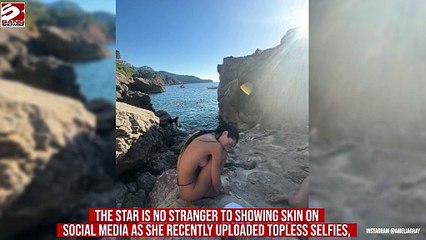 Amelia Gray Hamlin boasts figure in barely there underwear