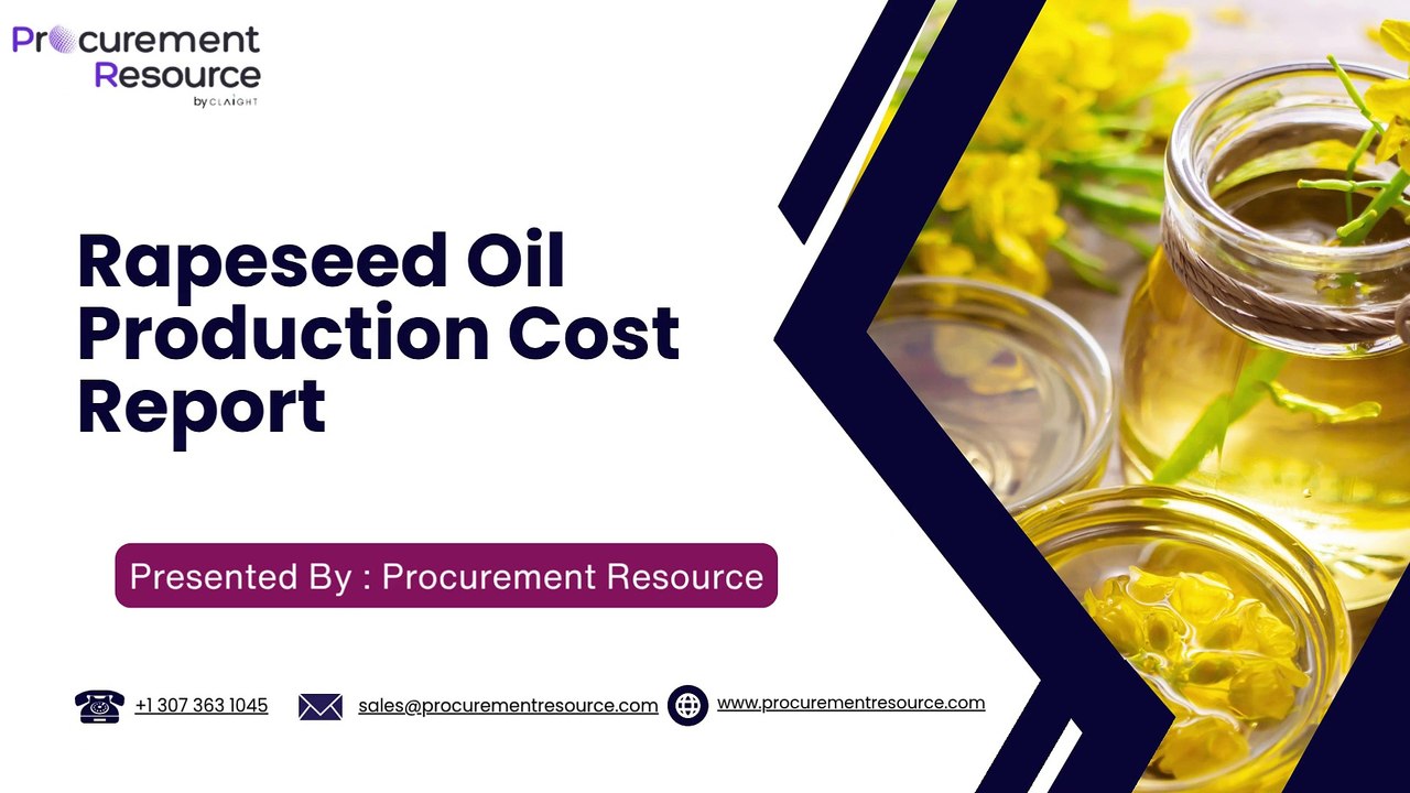 Rapeseed Oil Production Cost Analysis Report
