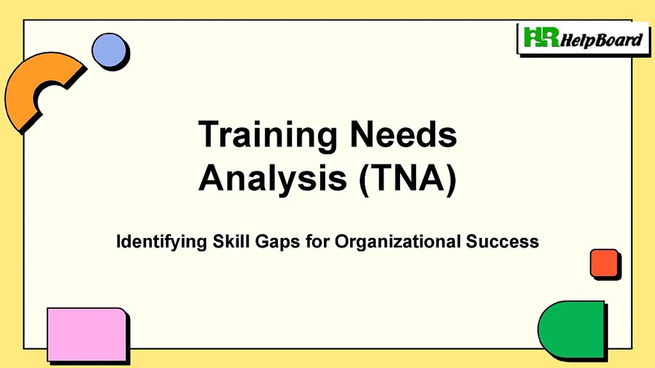 Training Need Analysis Process