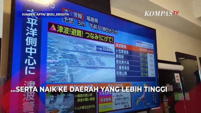 Detik-Detik Tsunami Hantam Jepang Usai Gempa di Rusia, Sirine Peringatan Menggema!