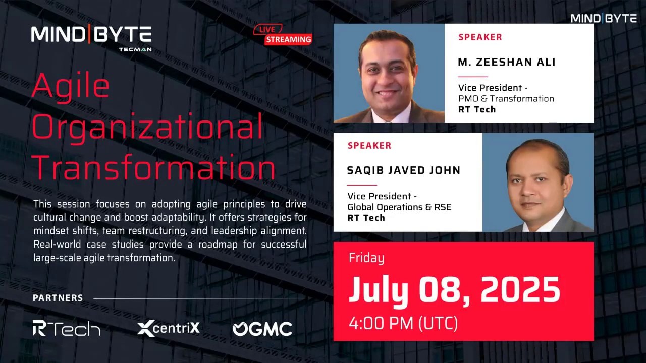 Agile Organizational Transformation _ with Muhammad Zeeshan Ali & Saqib Javed John _ Mind Byte