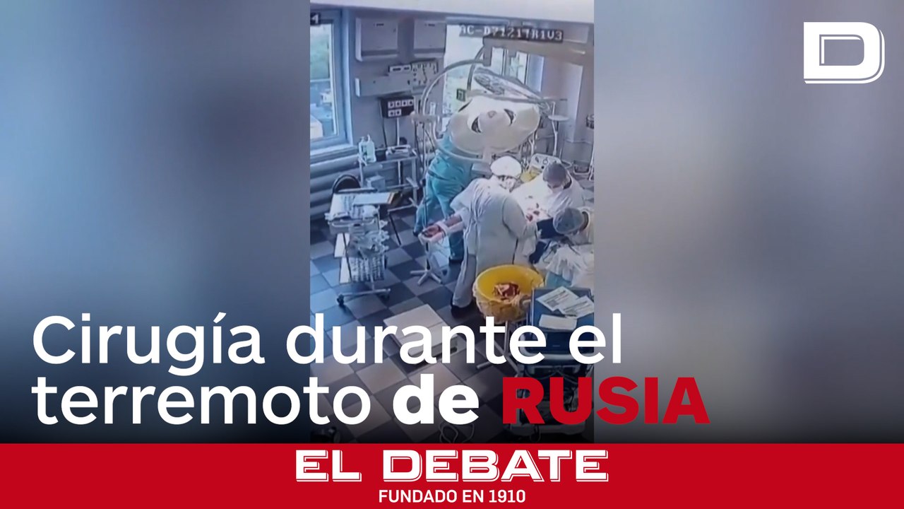 Médicos rusos continúan una cirugía en plena sacudida del terremoto de magnitud 8,8
