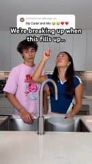 We’re breaking up… when this fills up! 🤣 #shorts #joke #funny #prank