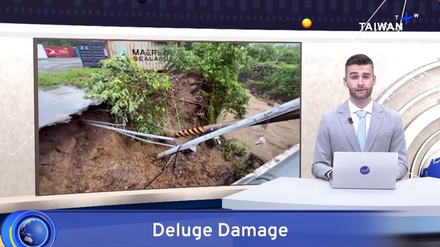 Heavy Rain in Central, Southern Taiwan Causes Flooding, Landslides