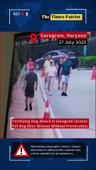 Terrifying Dog Attack in Gurugram Society: Pet Dog Bites Woman Without Provocation, Video Goes Viral