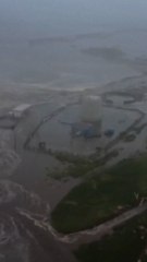 El impacto del tsunami en Rusia, a vista de dron