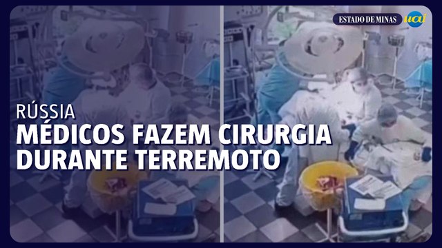 Terremoto na Rússia: médicos seguram paciente durante cirurgia
