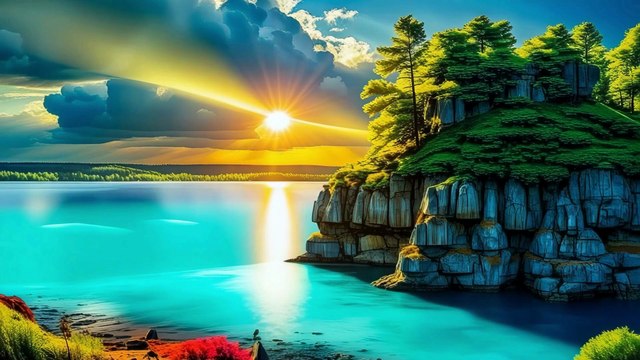 Ocean Breeze Meditative – Relaxing Ambient Music with E-Bow Guitar & Kalimba for Deep Calm